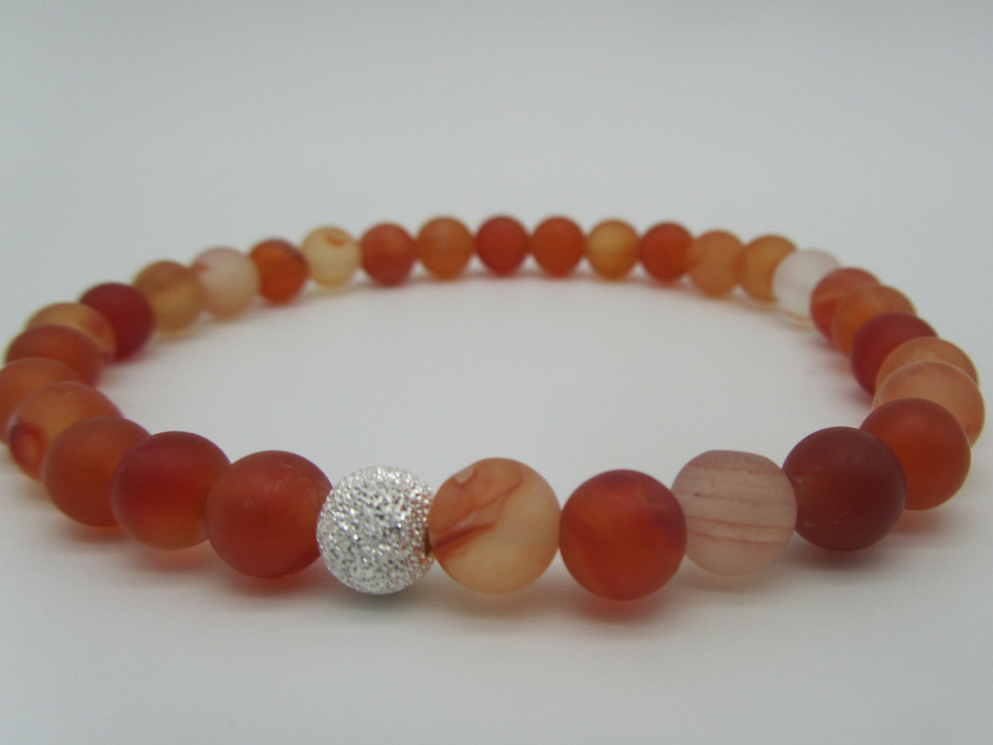 Karneol Armband ( Kraft und gute Laune Stein)