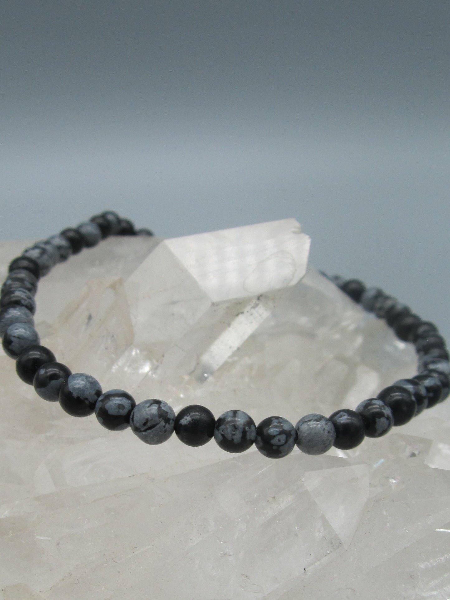 Schneeflockenobsidian Armband