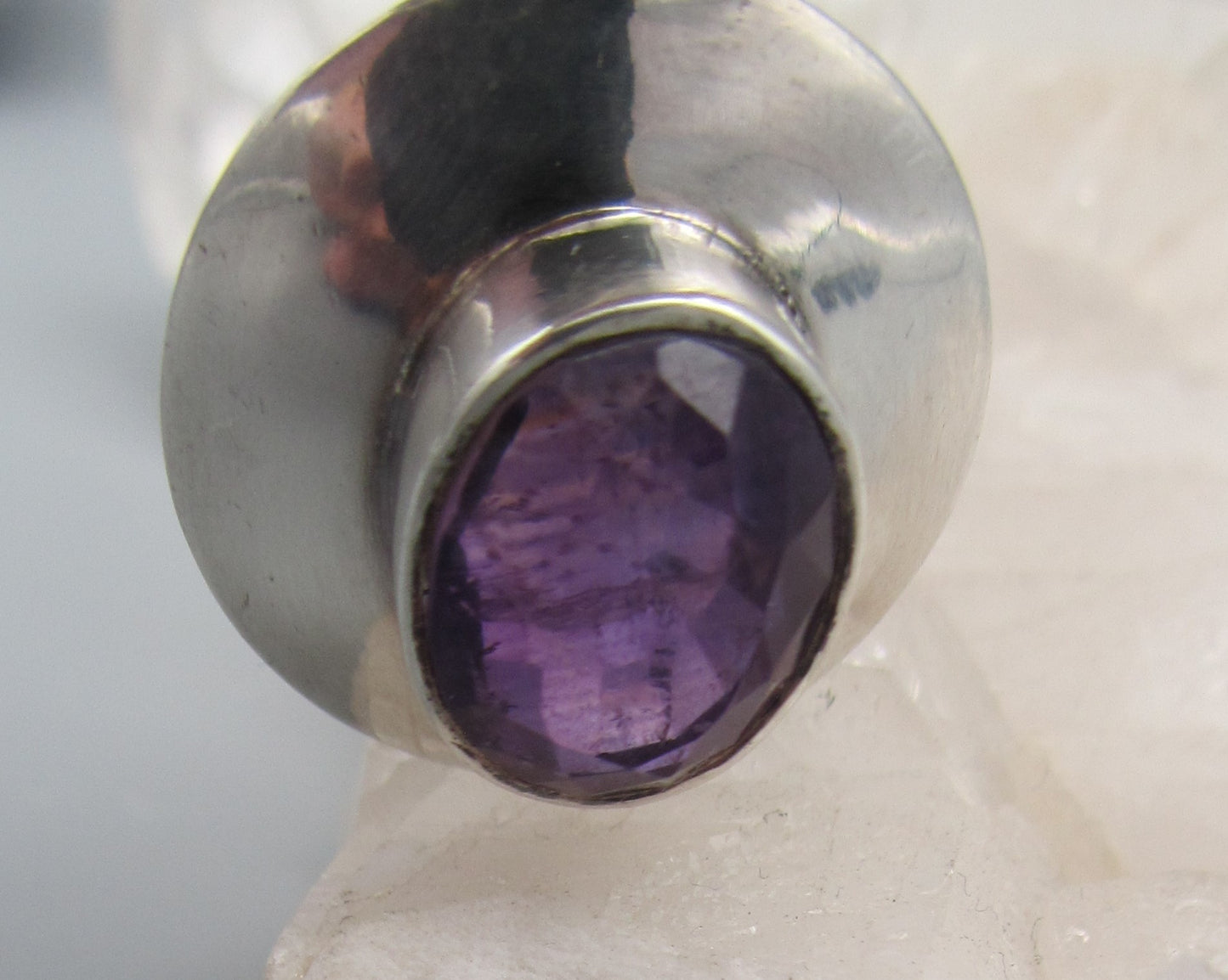 Anhänger Amethyst in Silber gefasst