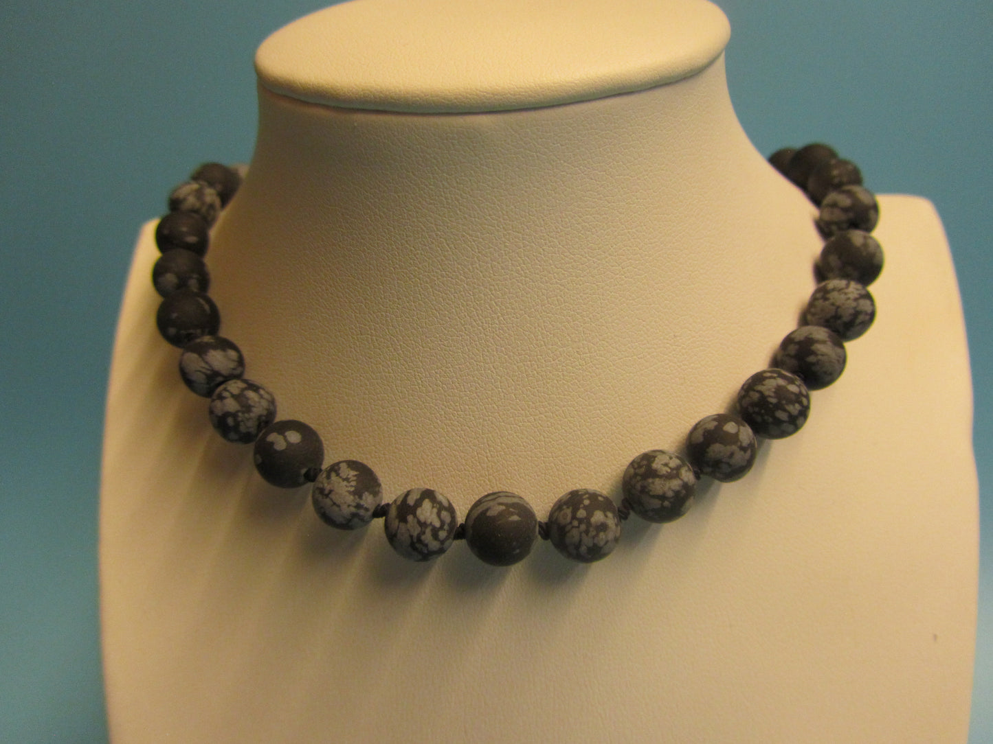 Kette Schneeflockenobsidian