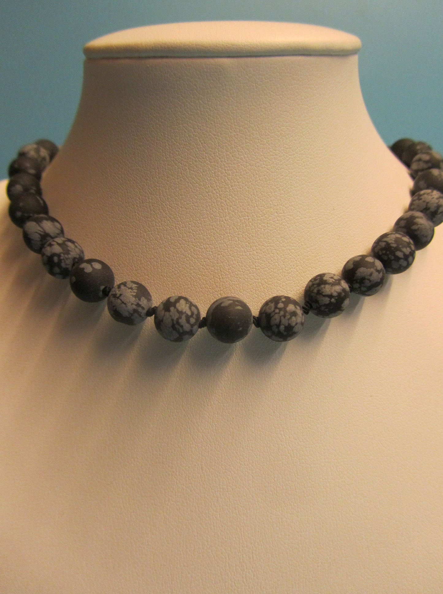 Kette Schneeflockenobsidian