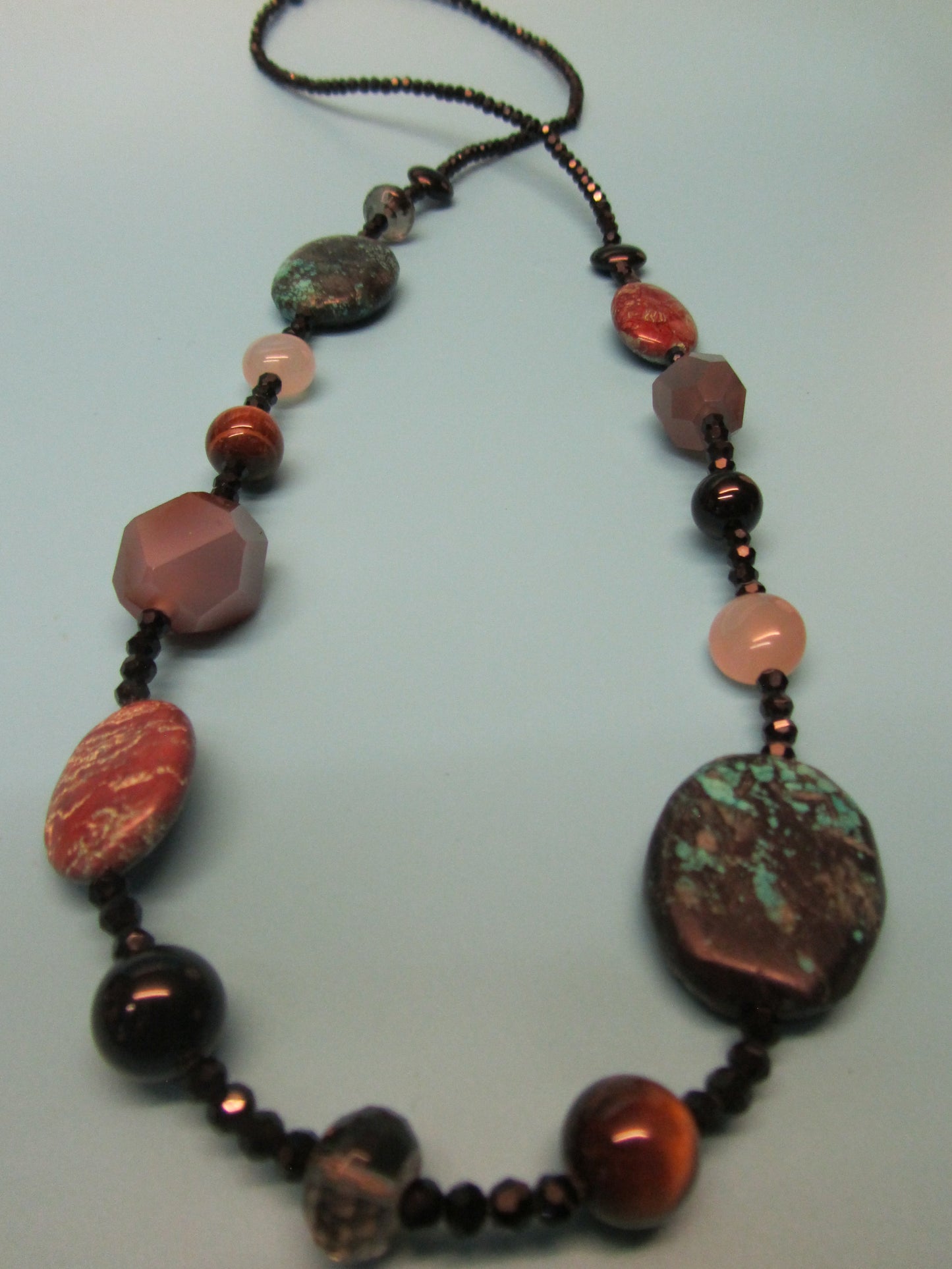 Kette Onyx /Chrysokoll /Achat