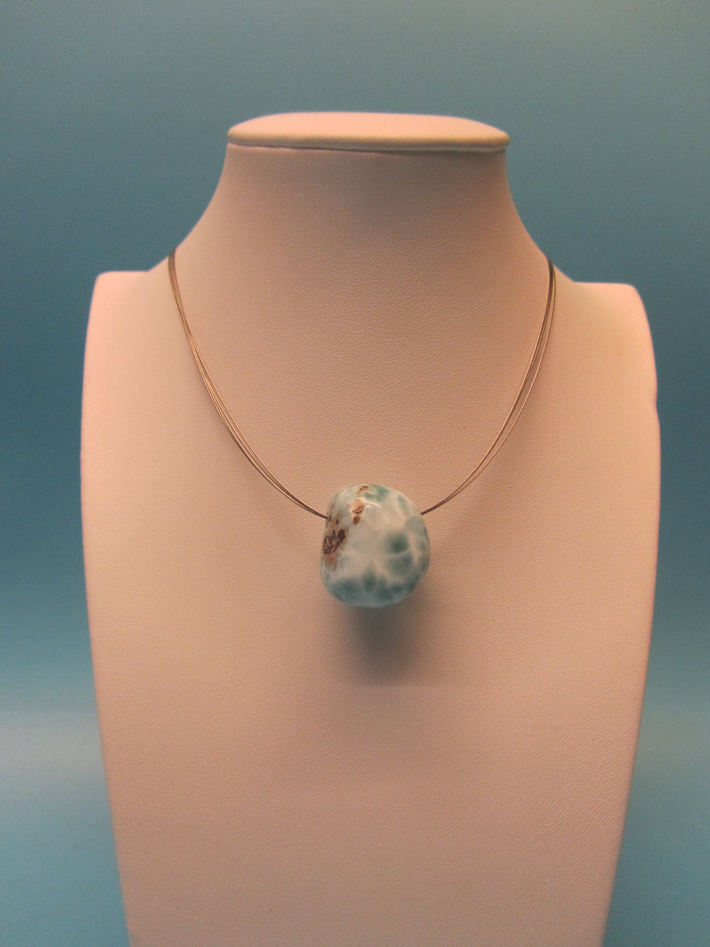 Anhänger Larimar gebohrt