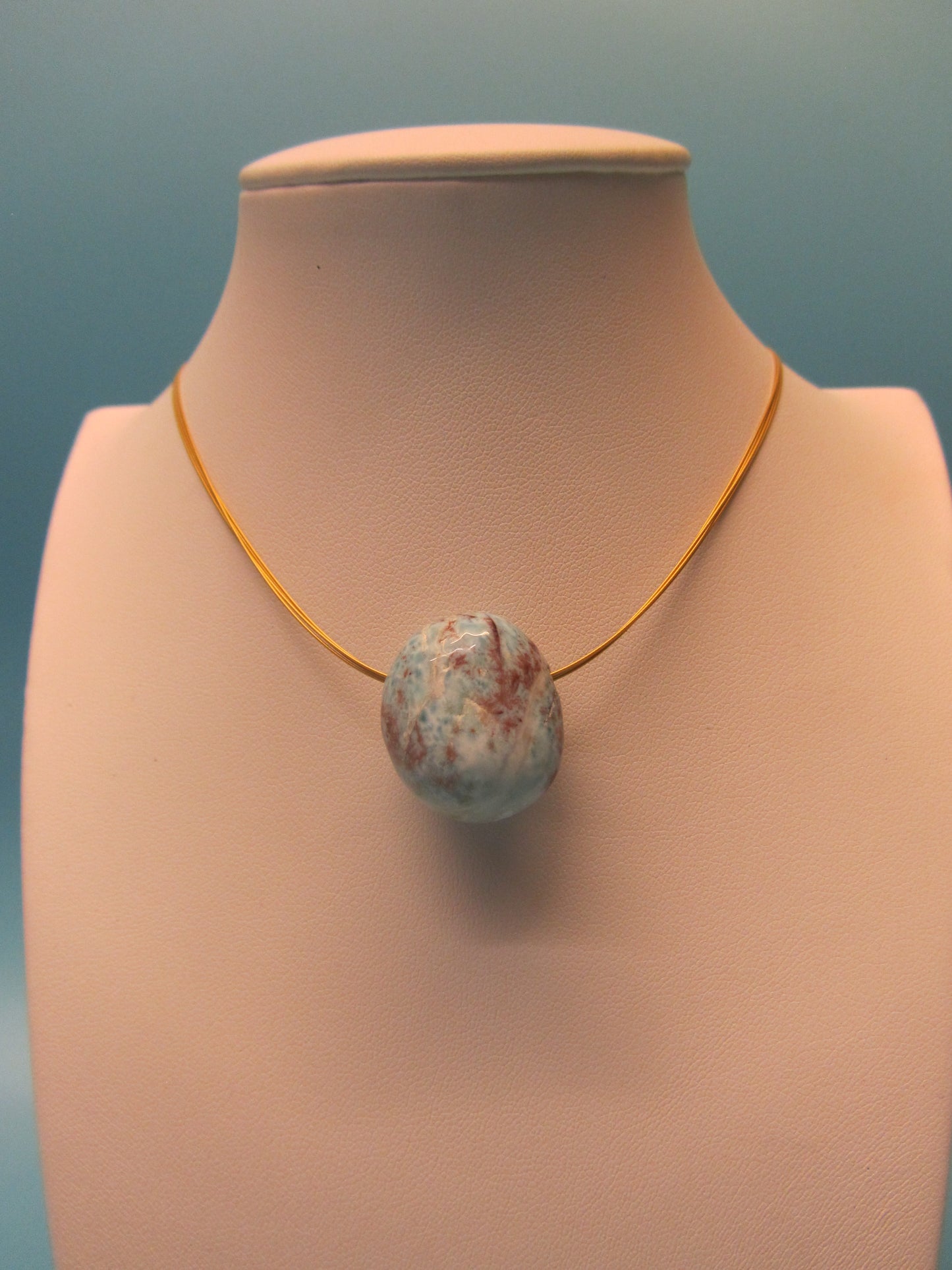 Anhänger Larimar gebohrt