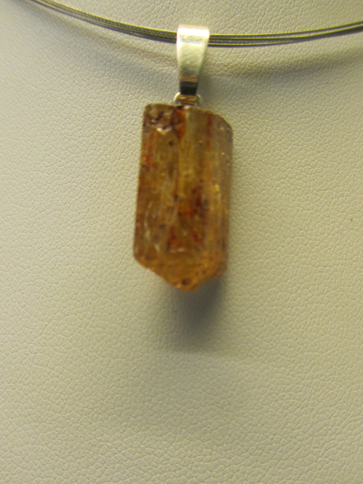 Anhänger Goldtopas mit Silber Öse