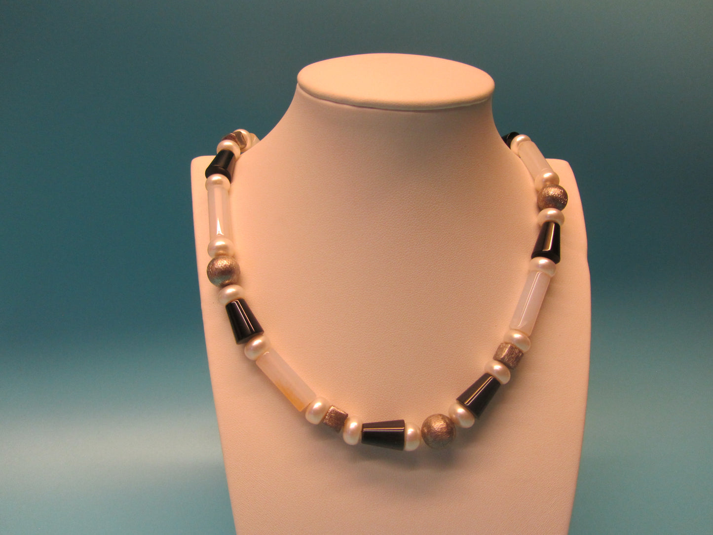 Kette Achat /Perle/Onyx