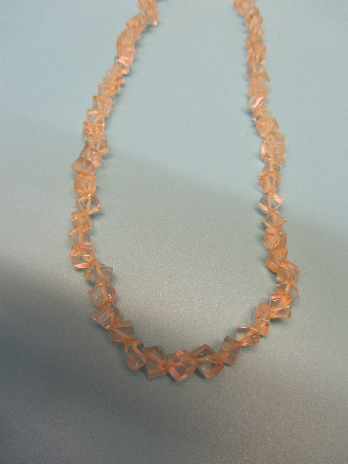 Kette Citrin Würfel