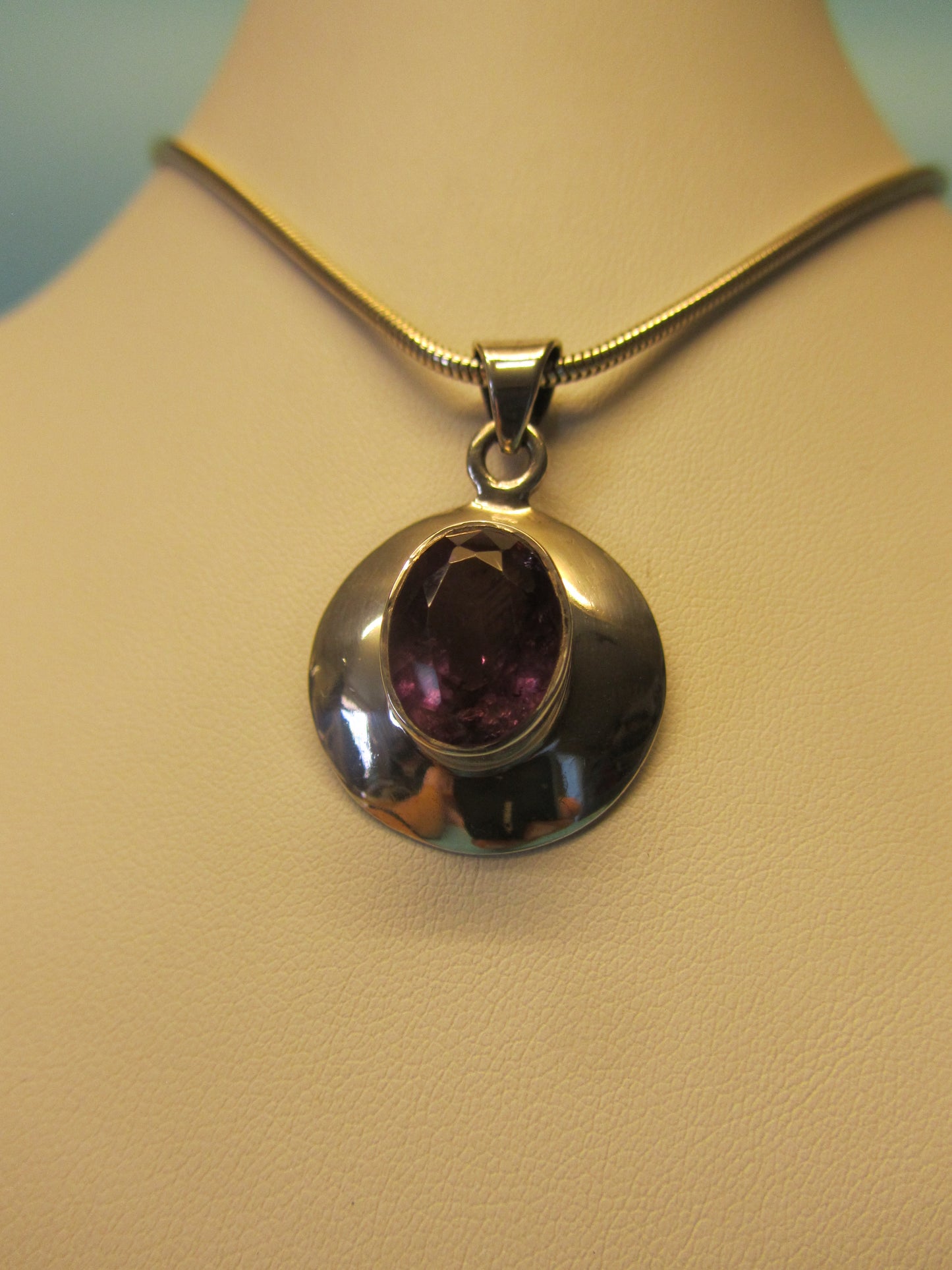 Anhänger Amethyst in Silber gefasst