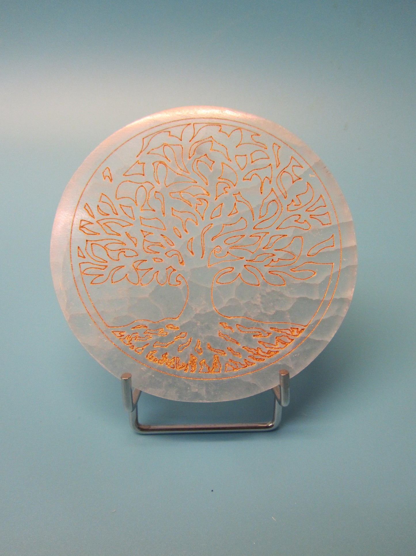 Selenit Lebensbaum- Platte