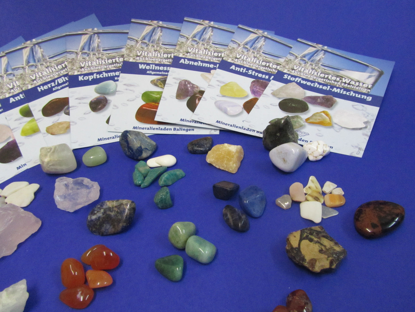 Steinmischung zum vitalisieren von Wasser