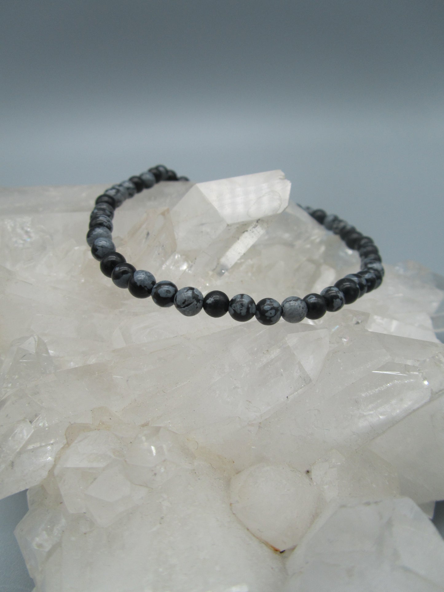 Schneeflockenobsidian Armband