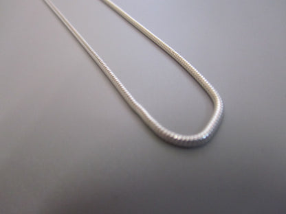 Schlangenkette rund 925 Silber 50 cm